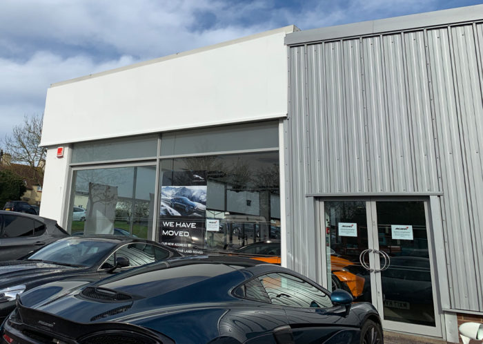 Camclad Contractors Ltd Cambridge East Anglia UK - Aston Martin Showroom Cladding - Cladding Contractors - Industrial Cladding - Kingspan Panels Installer