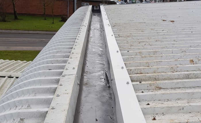Guttering-Industrial Cladding Roof Repairs - Camclad Contractors Ltd Cambridge London UK