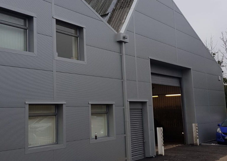Camclad Contractors Ltd, Papworth Everard, Cambridge - Honda Car Dealership Cladding – Industrial Roofing Contractors - Kingspan - Eurolclad