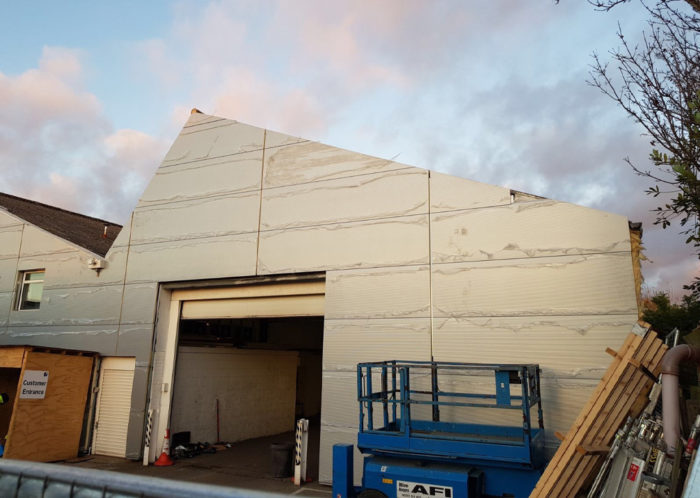 Honda- Thames Ditton - Industrial Cladding - Camclad Contractors Ltd Cambridge London UK