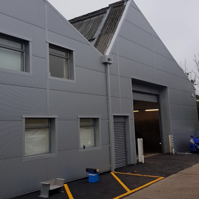 Thames Ditton Honda – Industrial Cladding - Camclad Contractors Ltd Cambridge London UK