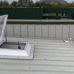 Camclad Contractors Ltd - Cladding Contractors in Cambridgeshire - Roof Access Hatch Installation - Industrial Roof Repairs