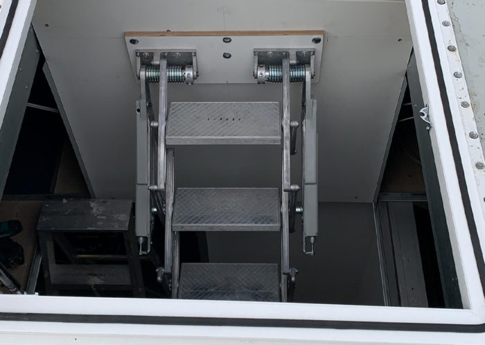 Camclad Contractors Ltd Cambridge London UK - RMS Harlow - Roof Access Ladder - Industrial Cladding - Industrial Roofing Contractors