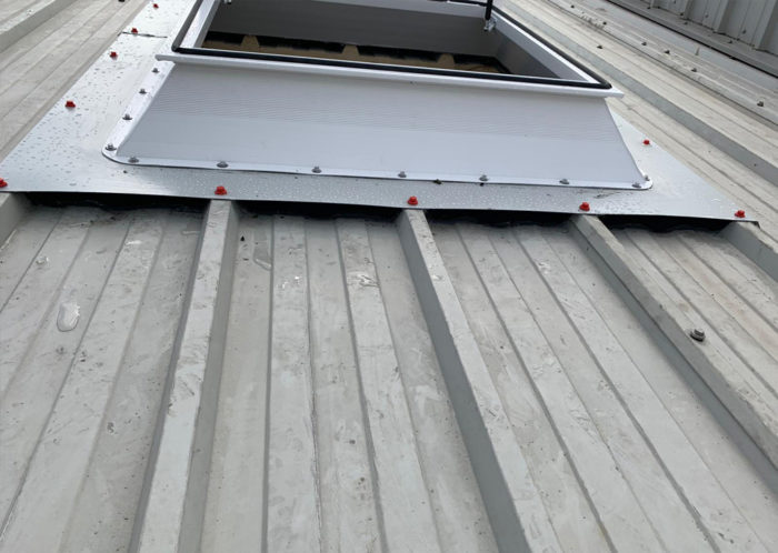 Camclad Contractors Ltd Cambridge London UK - RMS Harlow - Roof Access Hatch - Industrial Cladding - Cladding Contractors Ltd